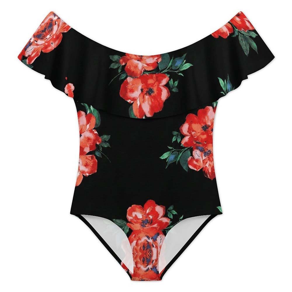 Custom One-Shoulder Ruffle One-Piece Swimsuit — image 5