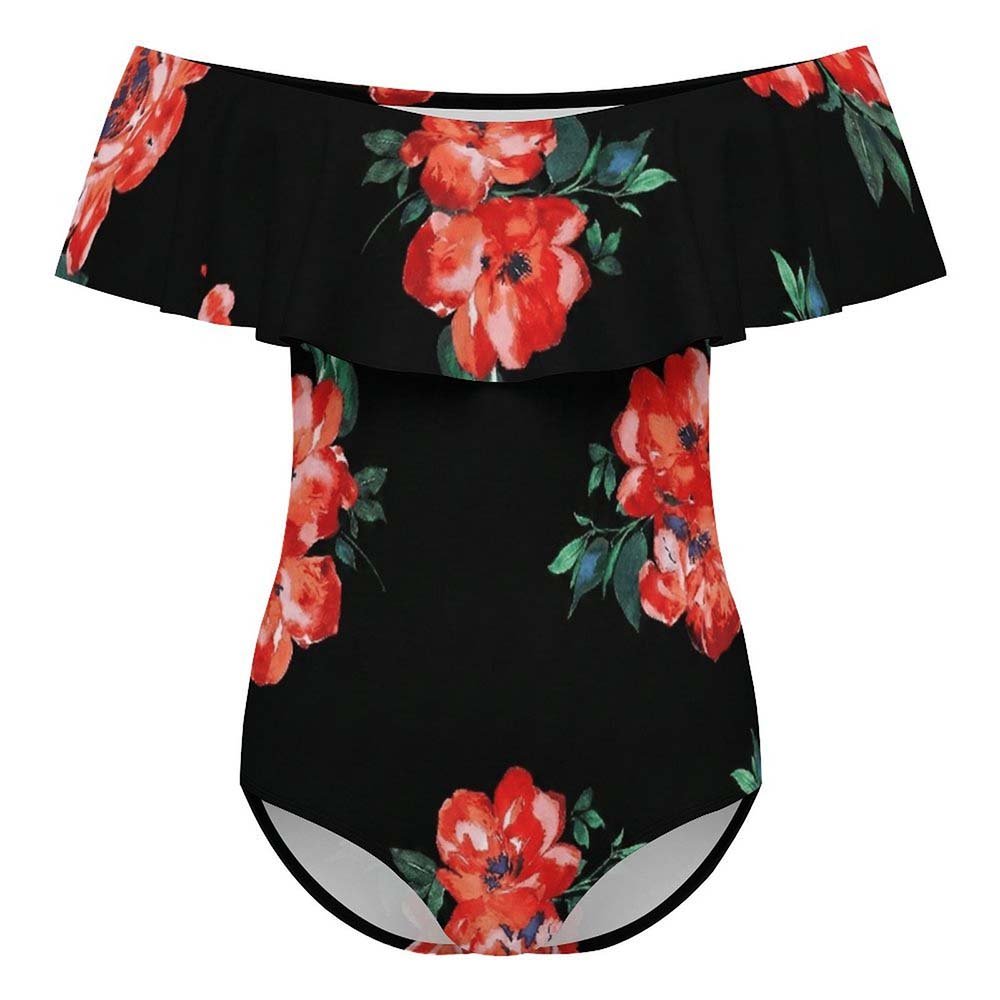 Custom One-Shoulder Ruffle One-Piece Swimsuit — image 6
