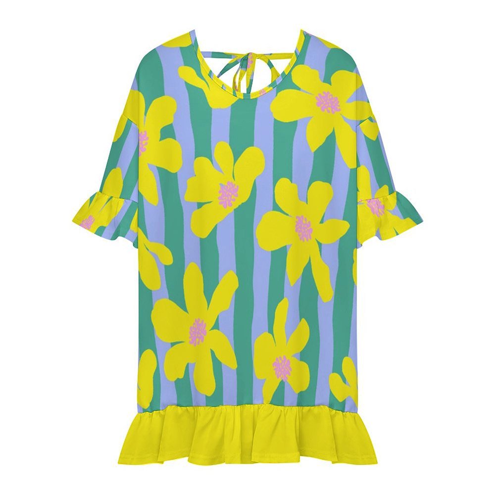 Custom Ruffle Beach Cover-Up Dress — image 5