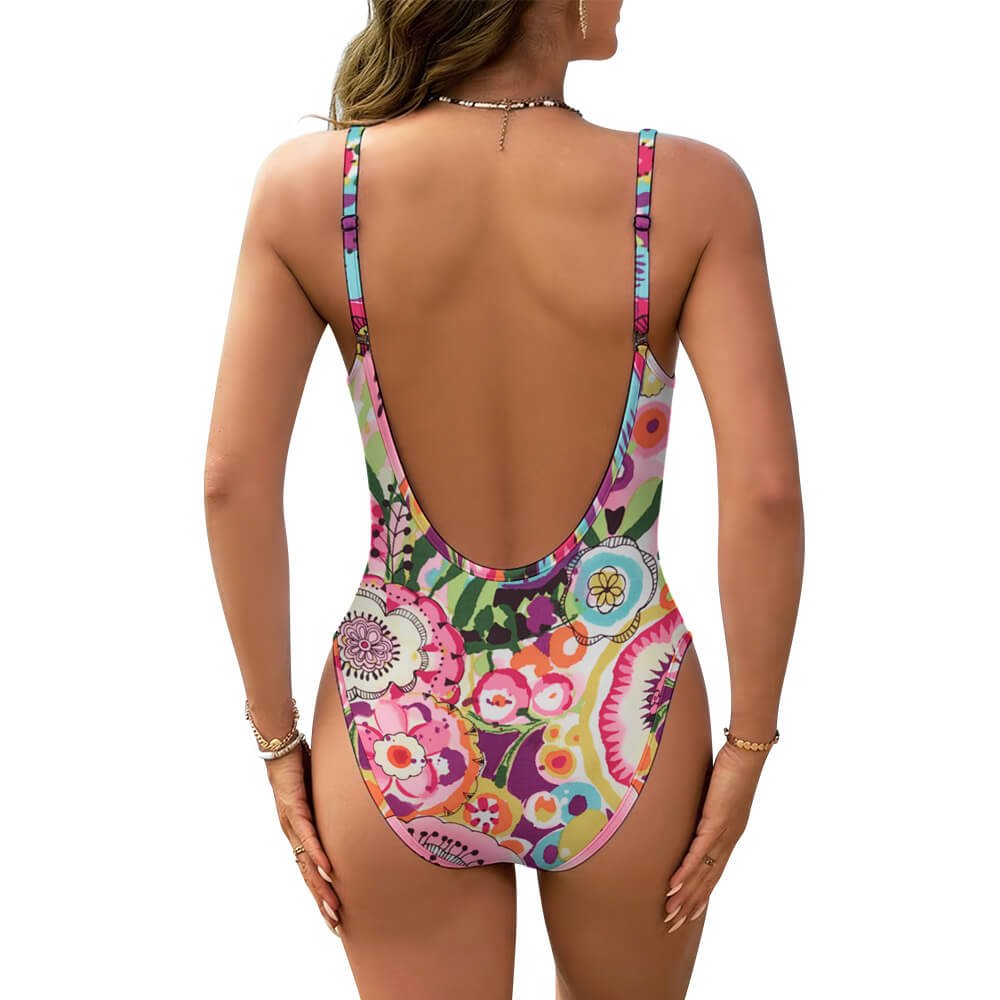Custom Backless One-Piece Swimsuit — image 3