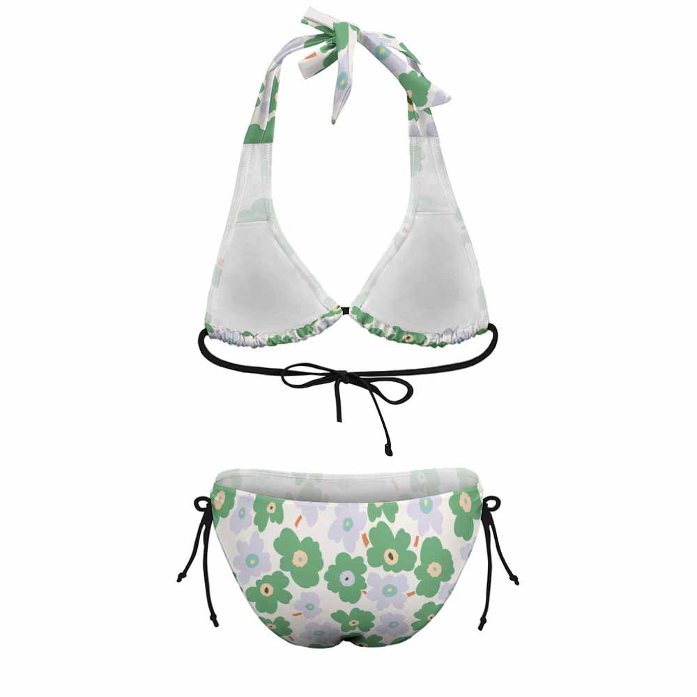 Custom Wide-Strap Lace-Up Low-Rise Plus-Size Bikini Set — image 5
