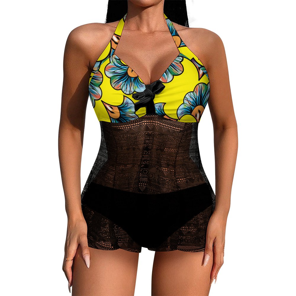 Custom Halter-Neck Two-Piece Swimsuit