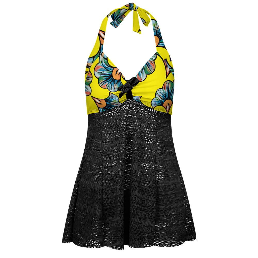 Custom Halter-Neck Two-Piece Swimsuit — image 4