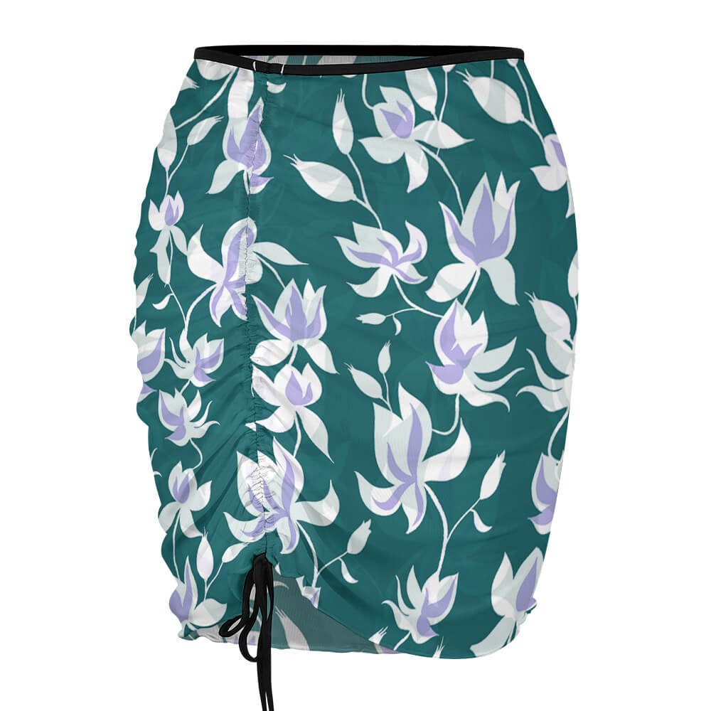 Custom Mesh Skirted Beach Cover-Up Dress — image 4