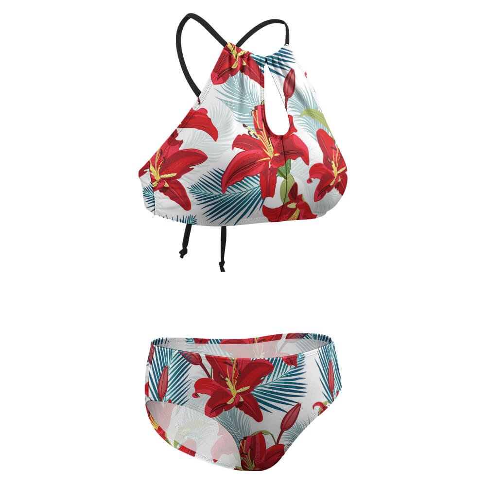 Custom Halter-Neck Backless Two-Piece Swimsuit — image 8