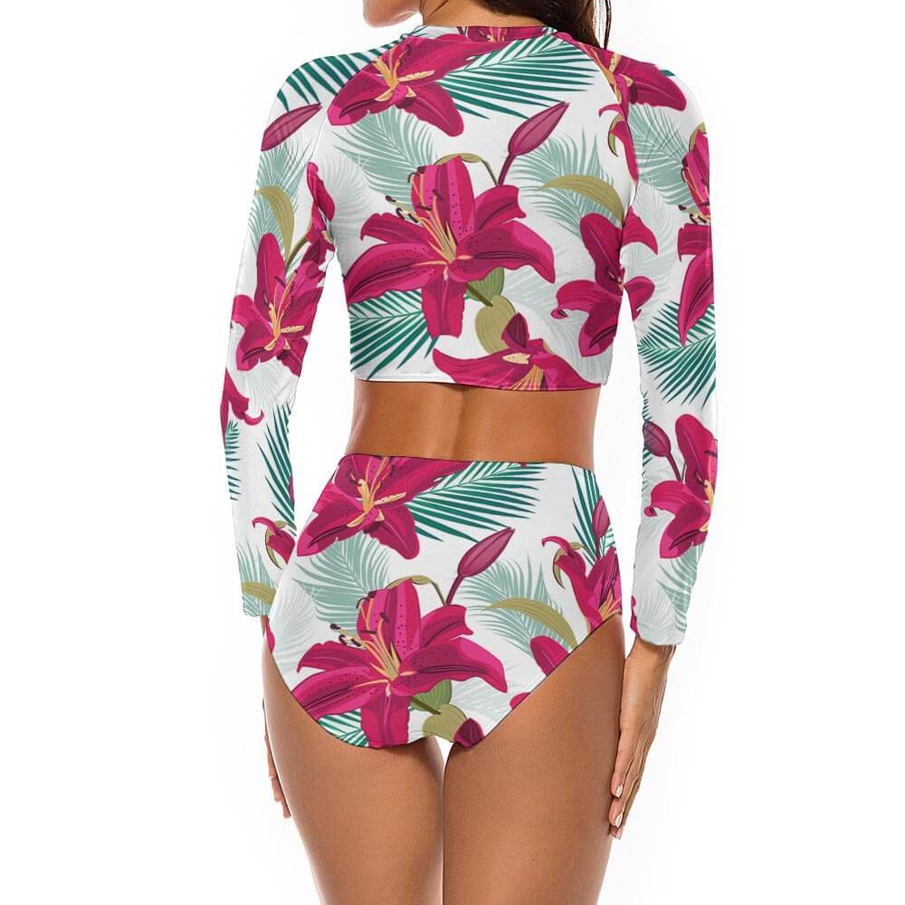 Custom Long-Sleeve Two-Piece Swimsuit — image 4