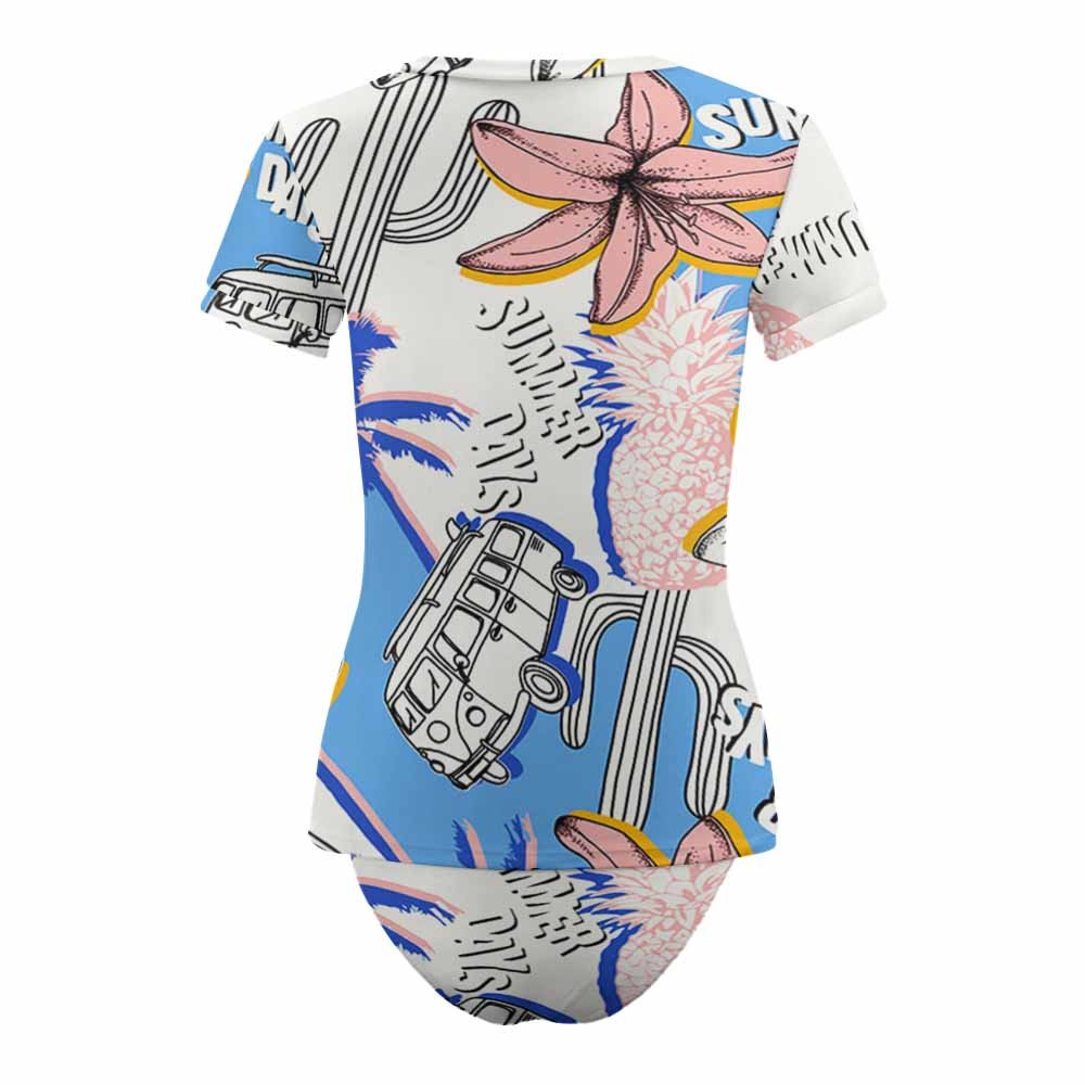 Custom Short-Sleeve Two-Piece Swimsuit — image 4