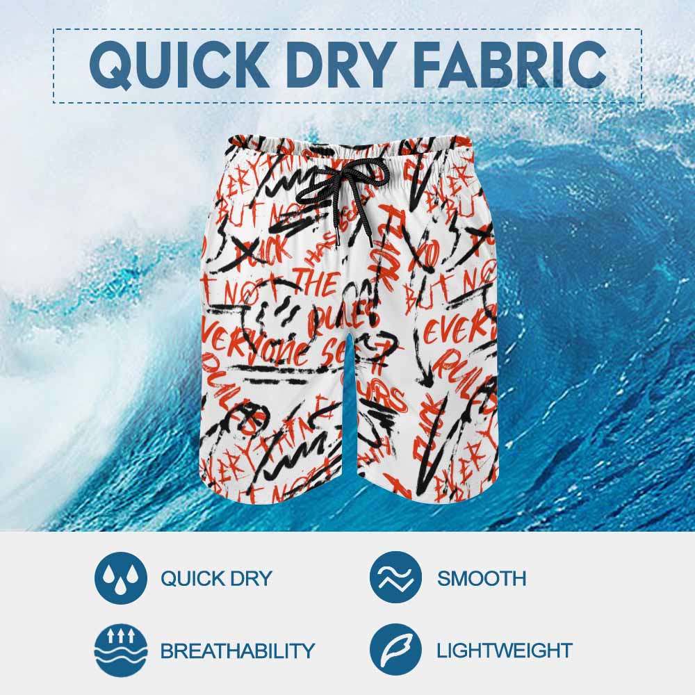 Custom Men’s Peach-Skin Beach Shorts — image 7