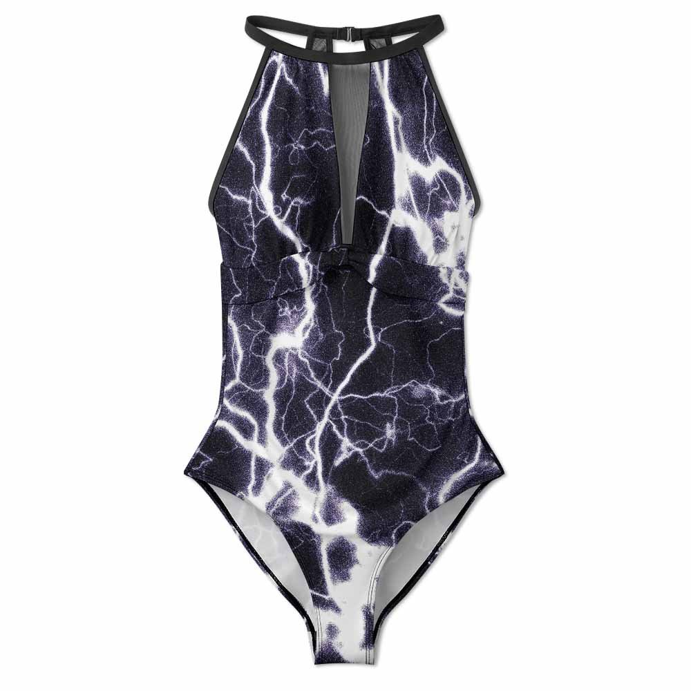 Custom Mesh One-Piece Swimsuit — image 3