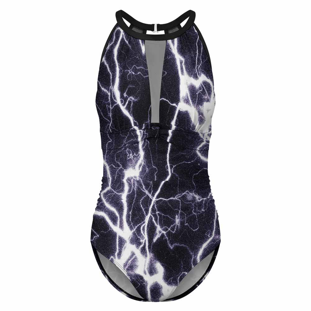 Custom Mesh One-Piece Swimsuit — image 4