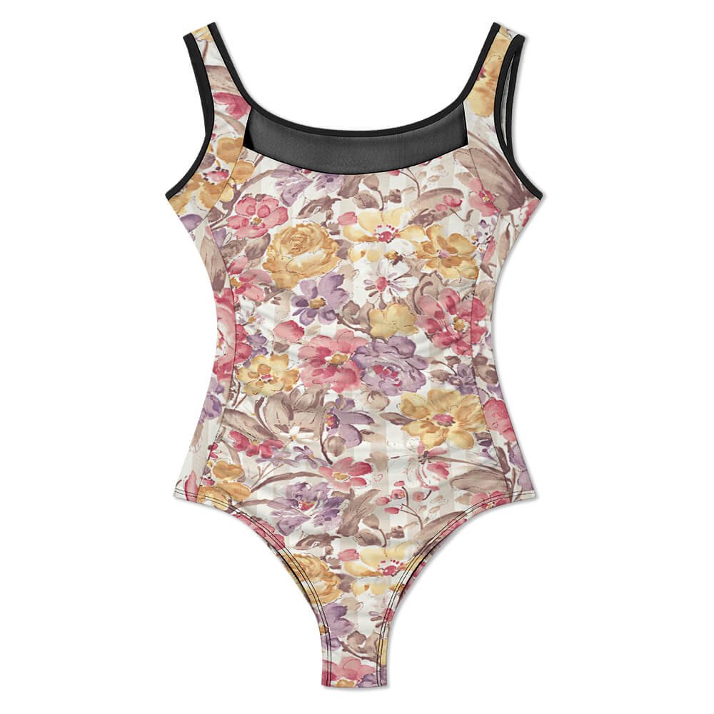 Custom Mesh One-Piece Swimsuit — image 3