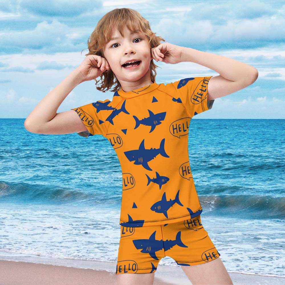 Custom Kids’ Short-Sleeve Swim Set — image 5