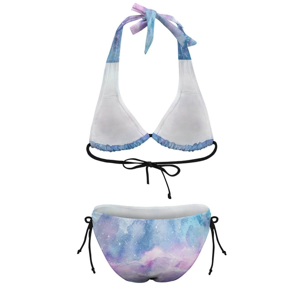 Custom Wide-Strap Lace-Up Low-Rise Bikini Set — image 9