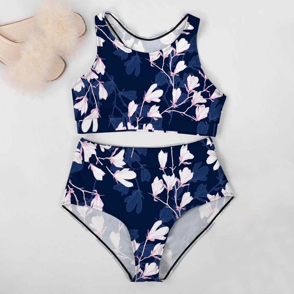 Custom High-Neck High-Waisted Bikini Set — image 7
