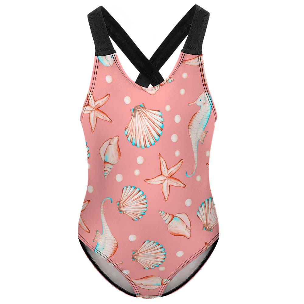 Custom Girls’ Ruffle One-Piece Swimsuit