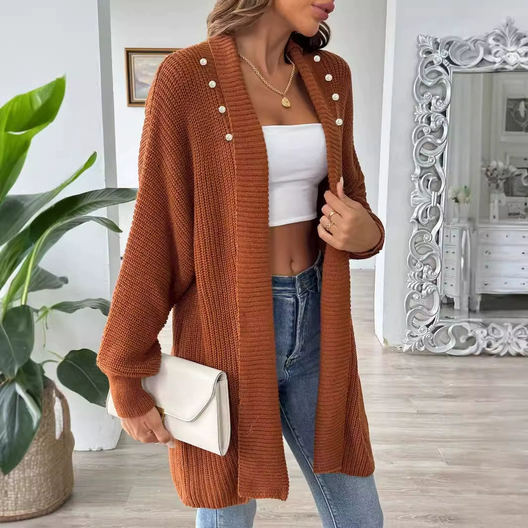 Women’s Longline Cardigan with Buttons
