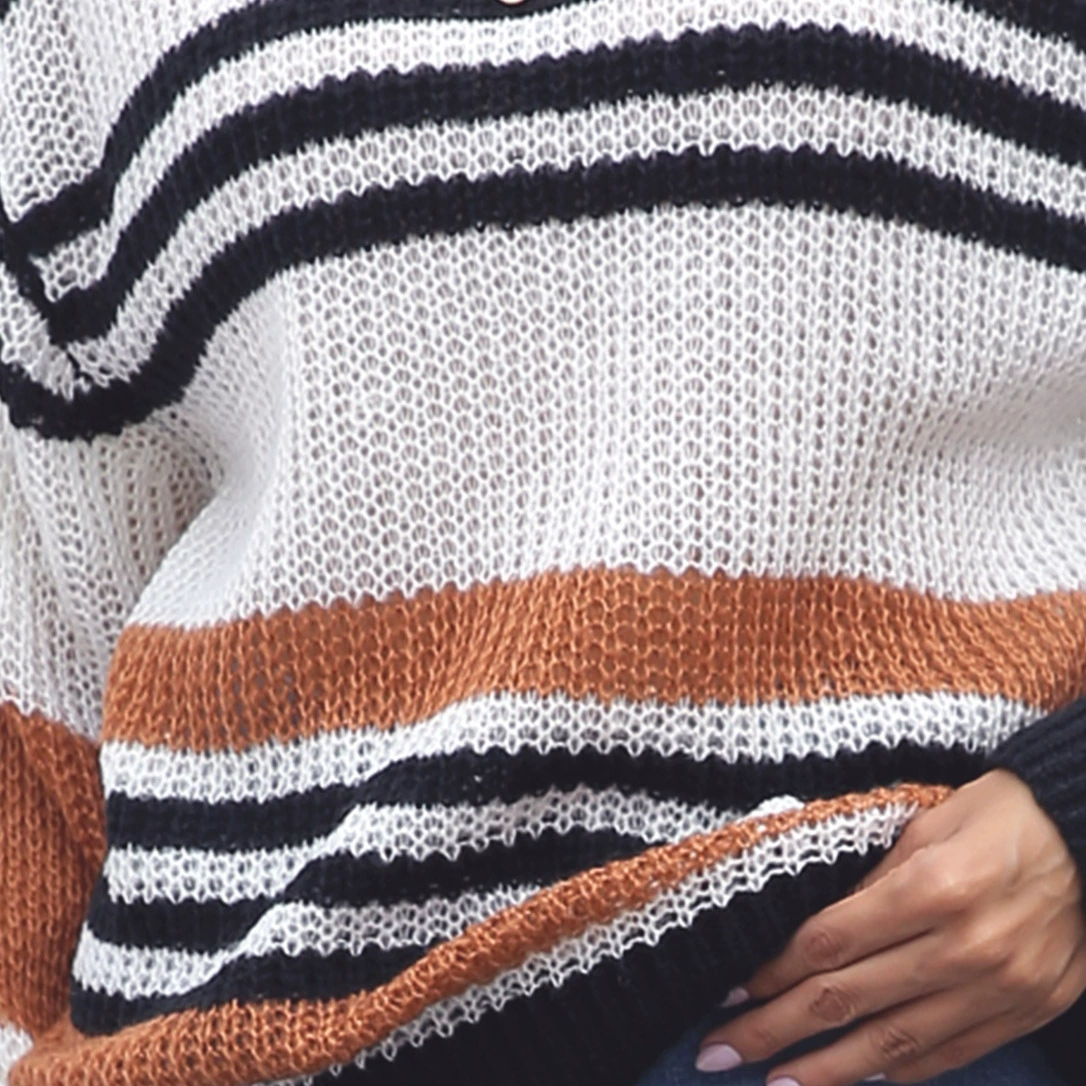 Women's Round Neck Knit Pullover Sweater view 3
