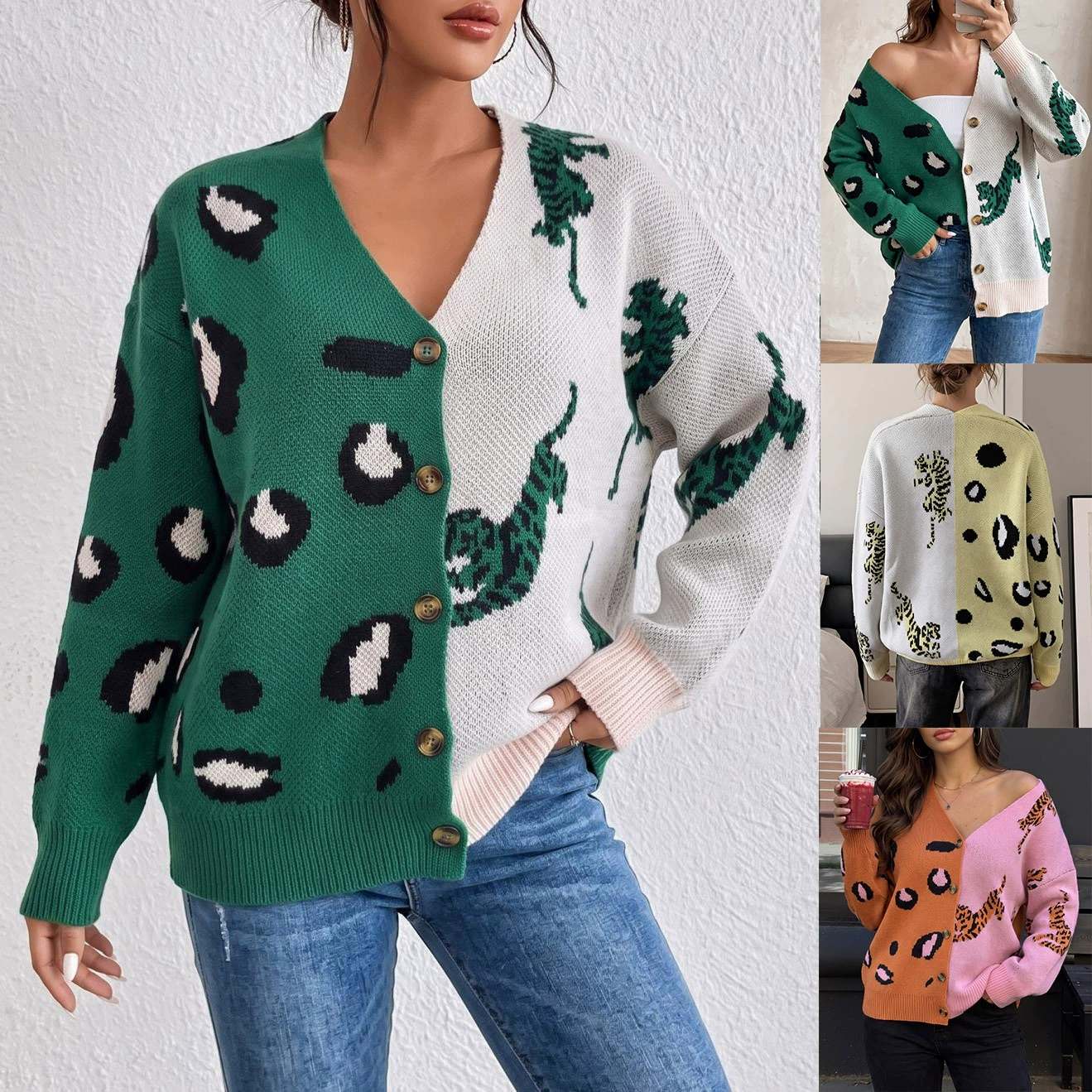 Women’s V-Neck Button-Up Cardigan