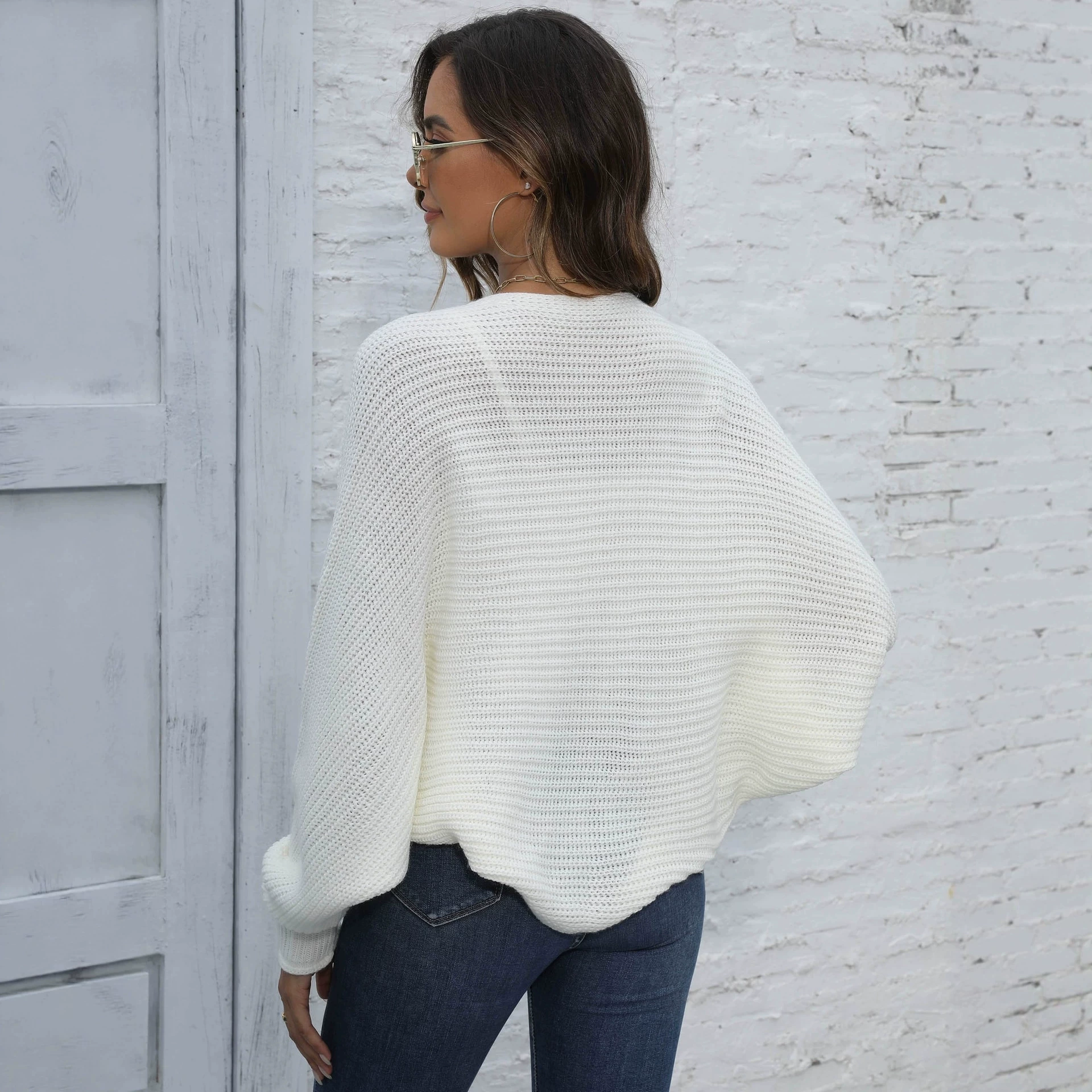 Short Batwing Sleeve Cardigan view 4