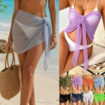 Tie-side Sheer Beach Wrap Skirt