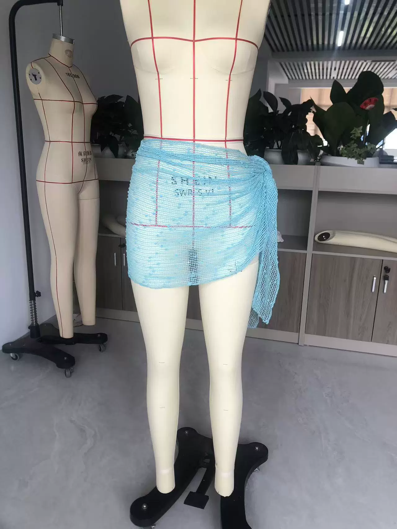 Tie-side Sheer Beach Wrap Skirt view 17