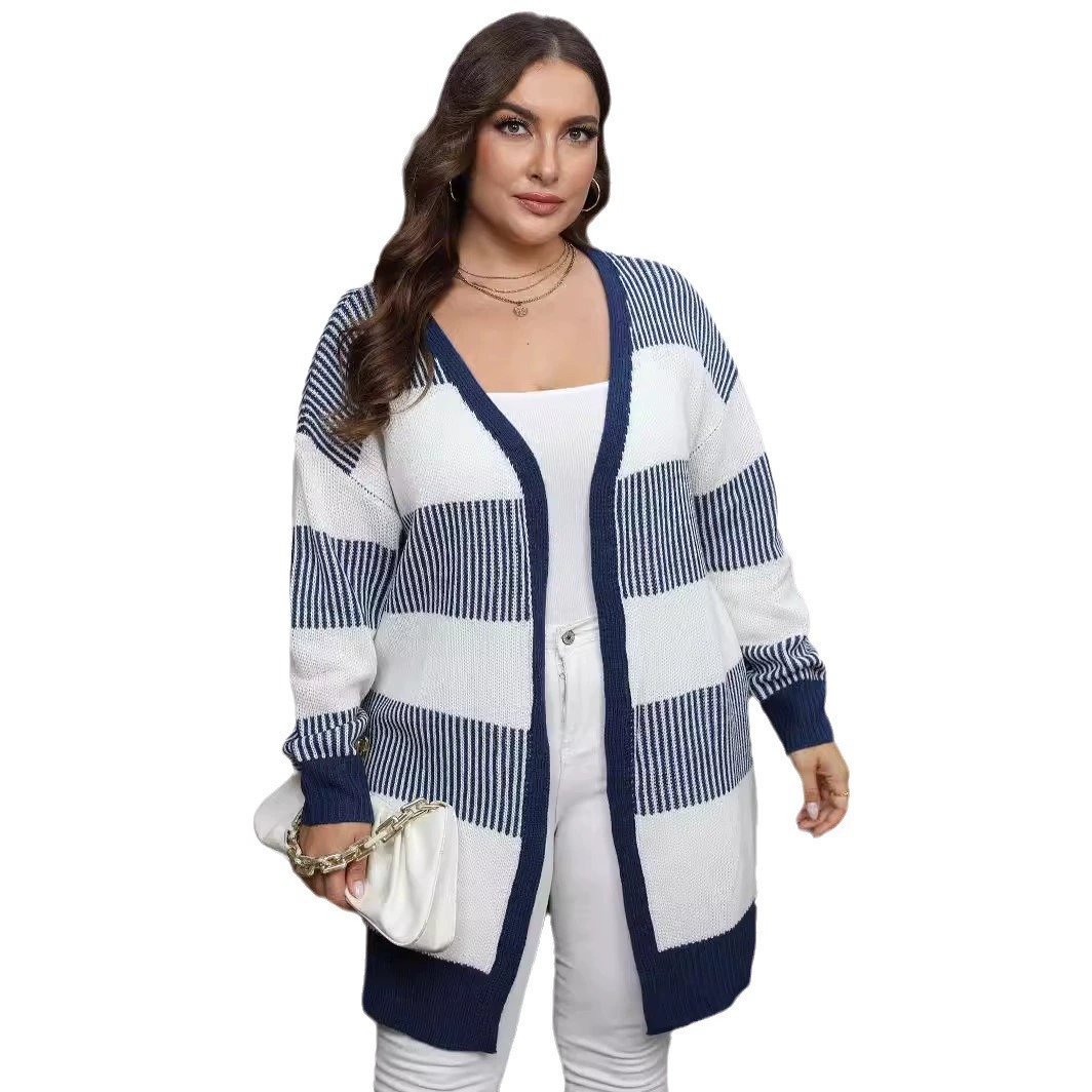 Women's Open Front Long Knit Cardigan view 5
