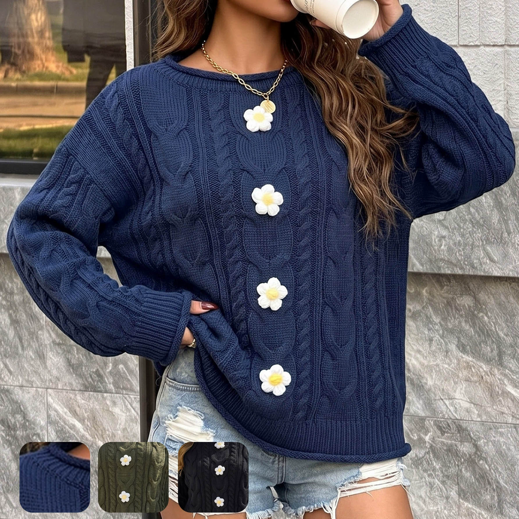 Women's Boat Neck Pullover Sweater