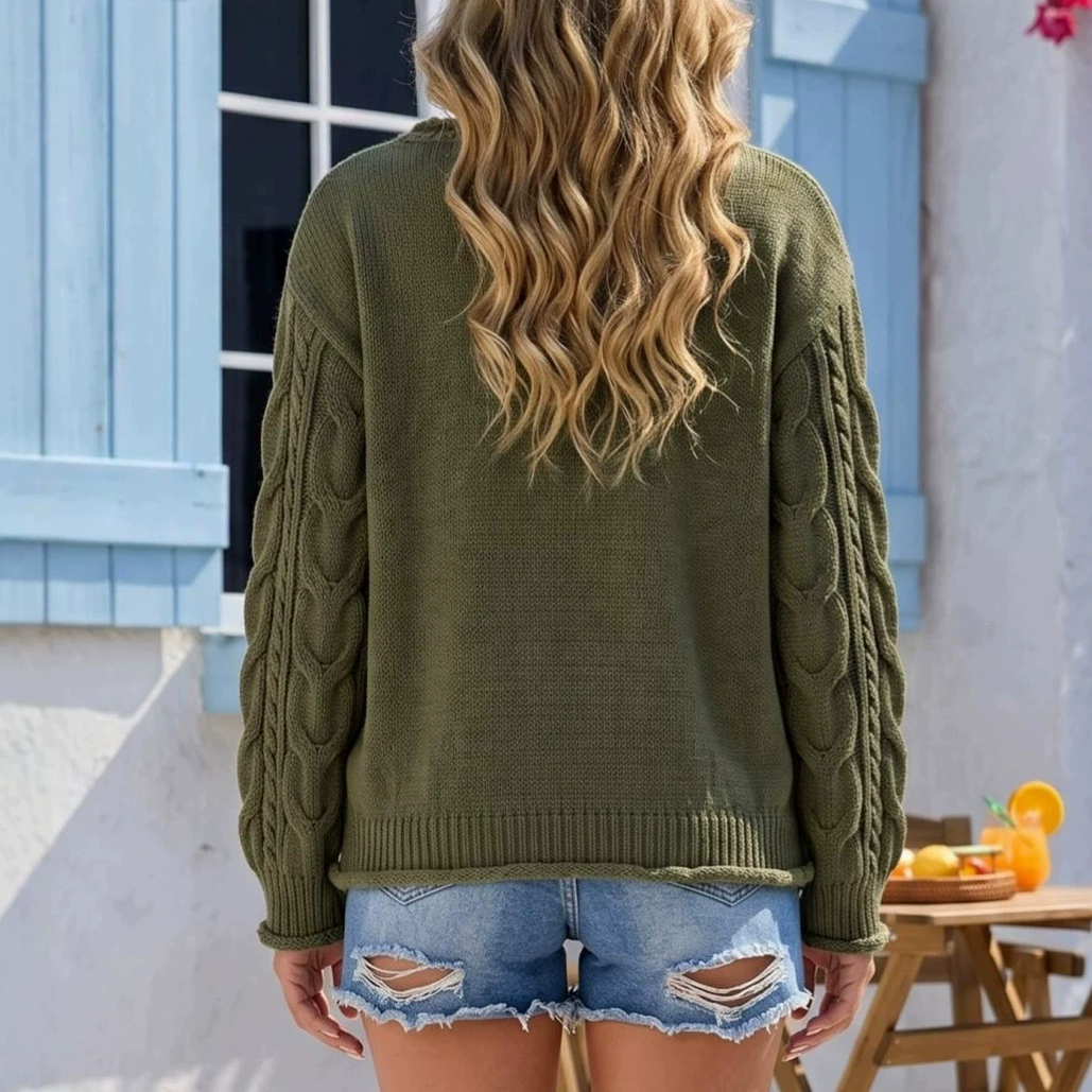 Women's Boat Neck Pullover Sweater view 3