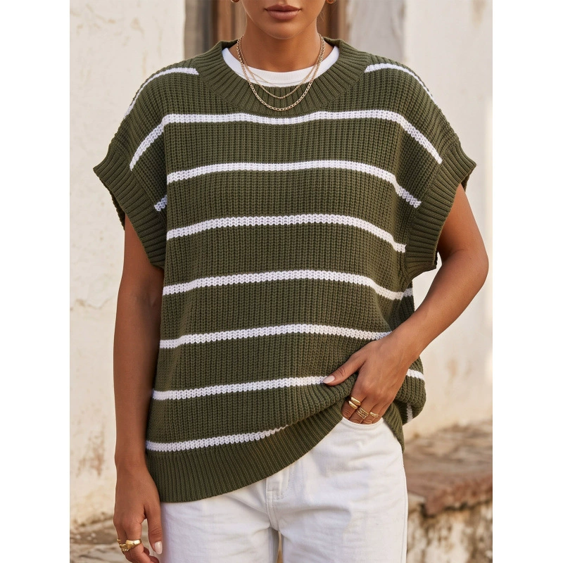 Relaxed Fit Crew Neck Knit Top view 8