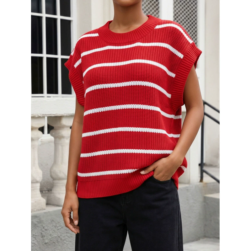 Relaxed Fit Crew Neck Knit Top view 9