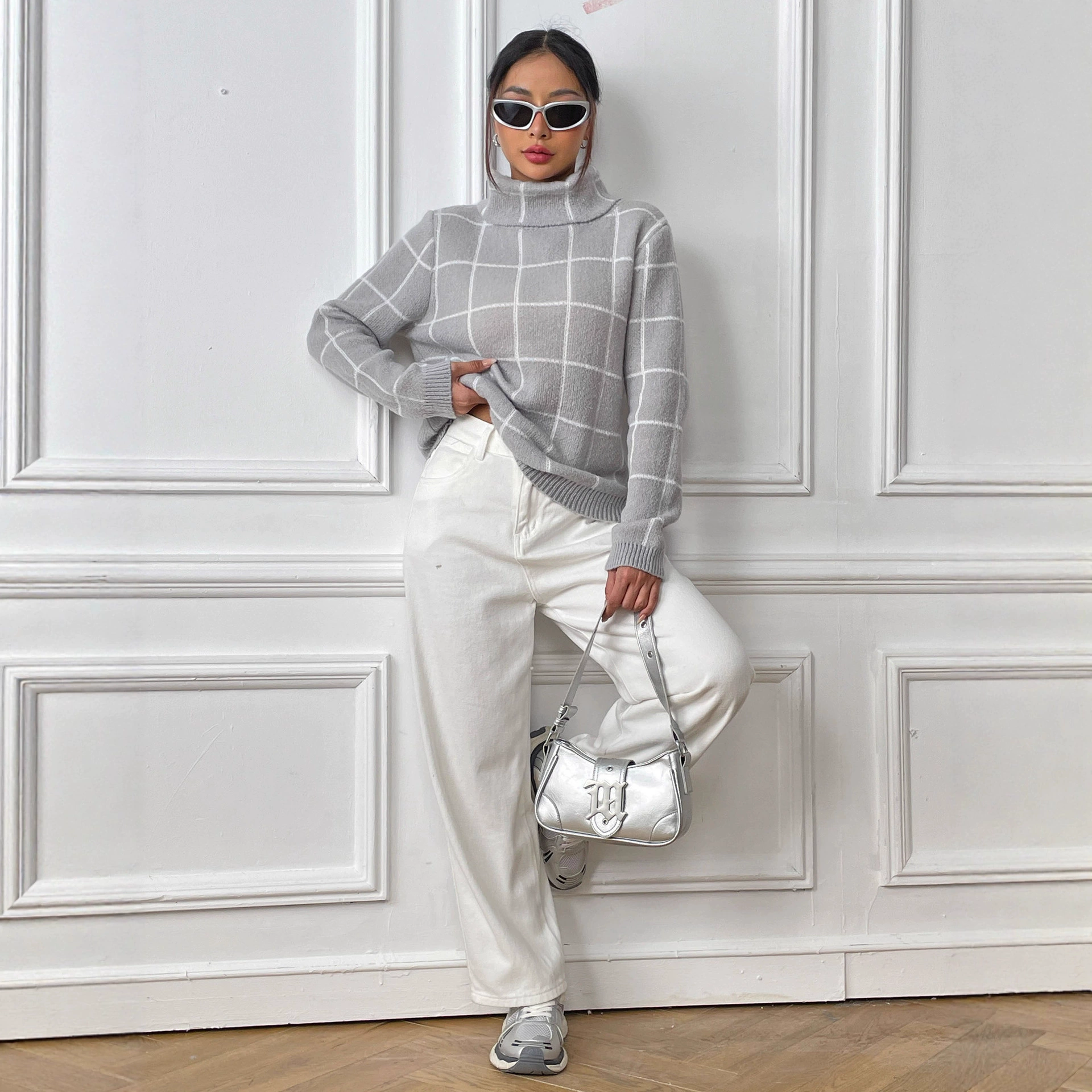 Women’s Turtleneck Long Sleeve Pullover Sweater