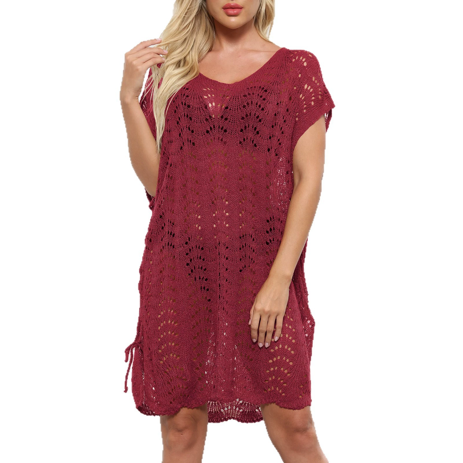 Crochet Beach Cover-Up Dress view 5