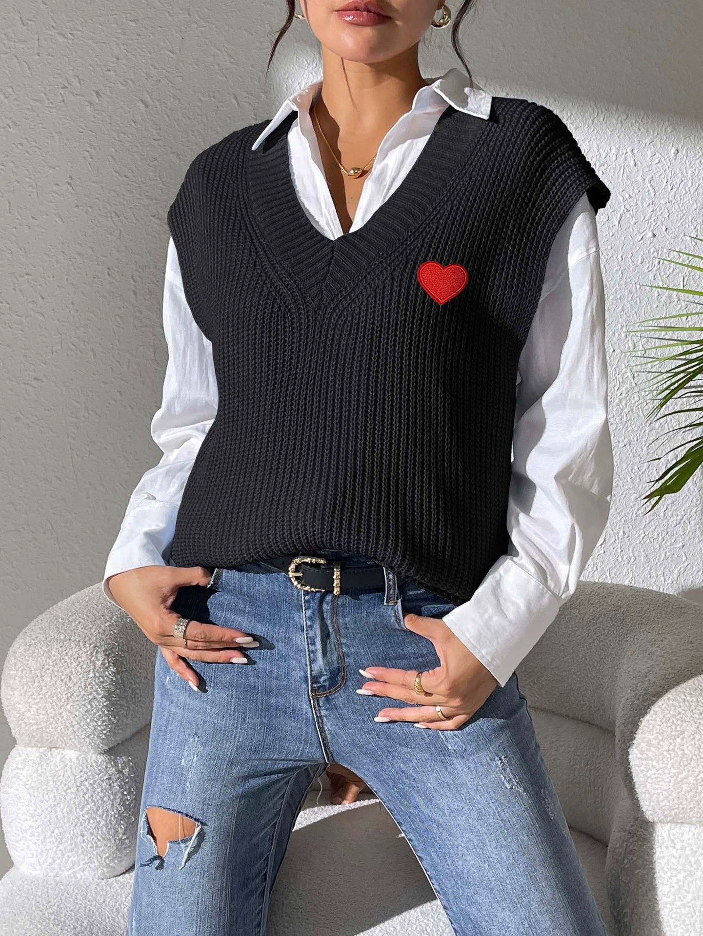 Women's V-Neck Vest view 10