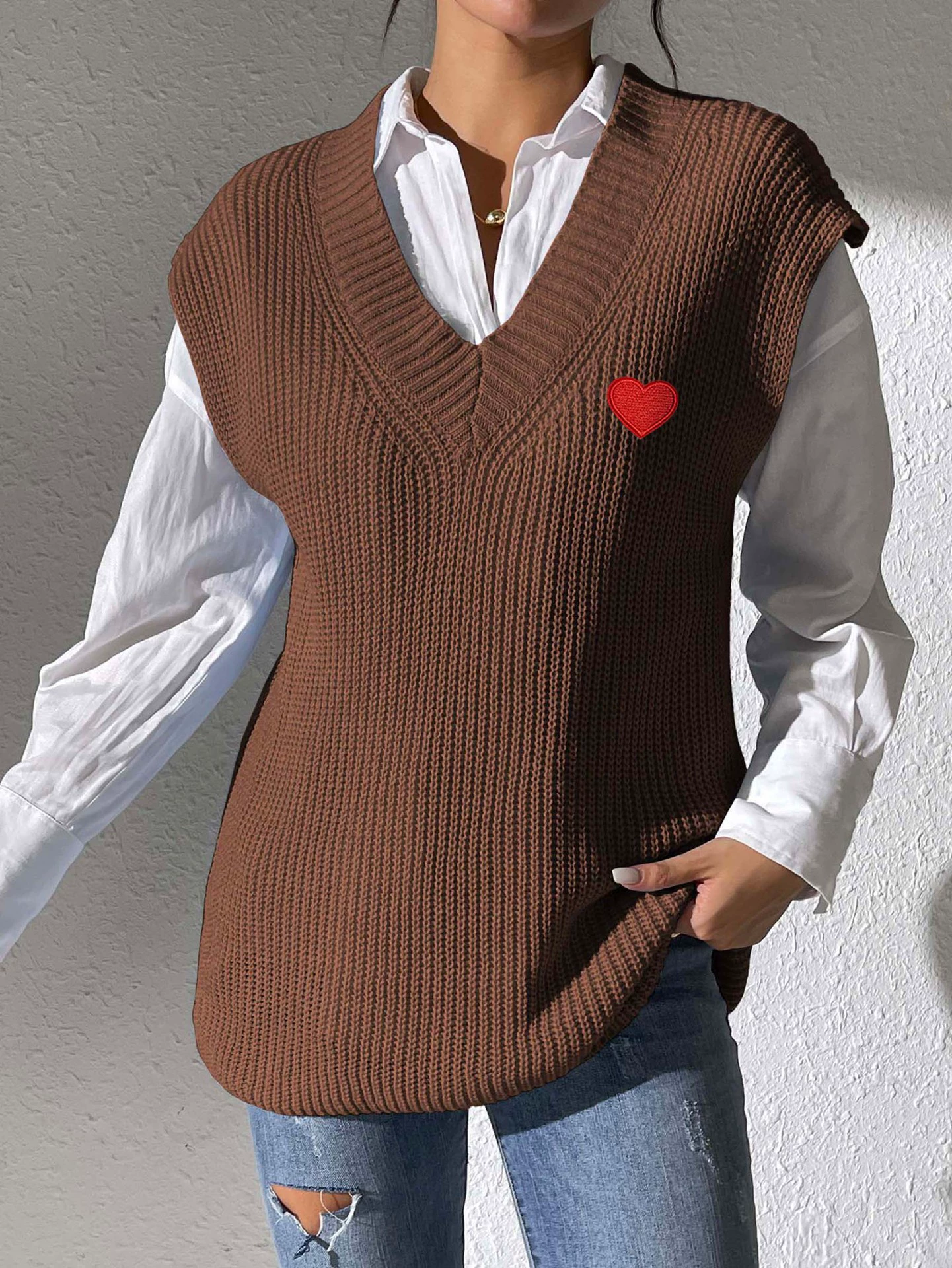 Women's V-Neck Vest view 8
