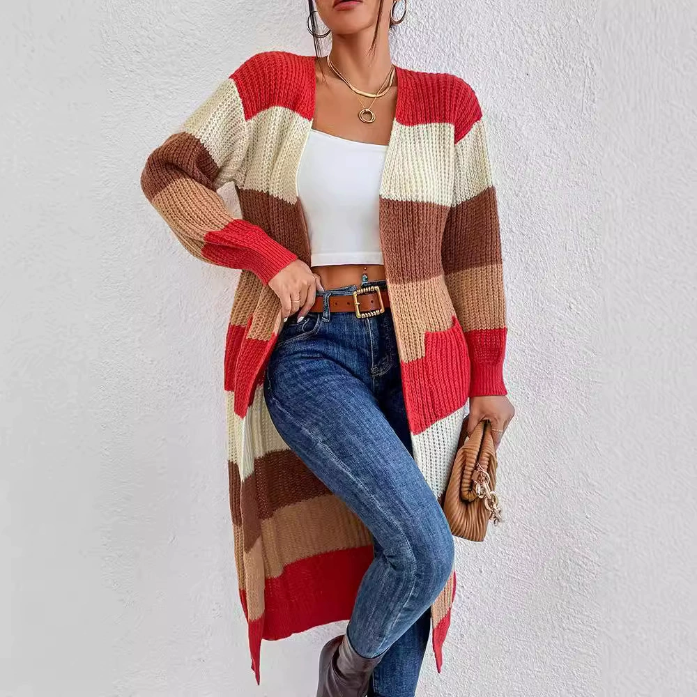 Longline Knit Cardigan with Pockets