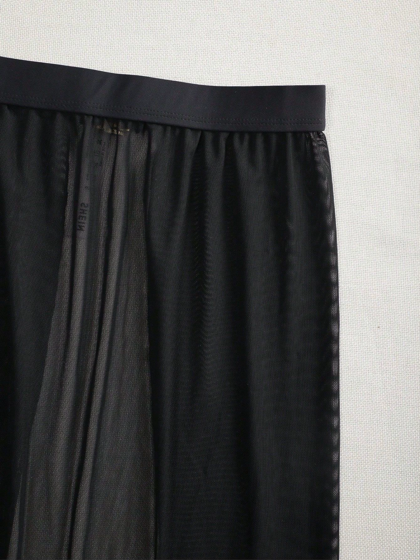High Waisted Cover Up Skirt with Belt view 4