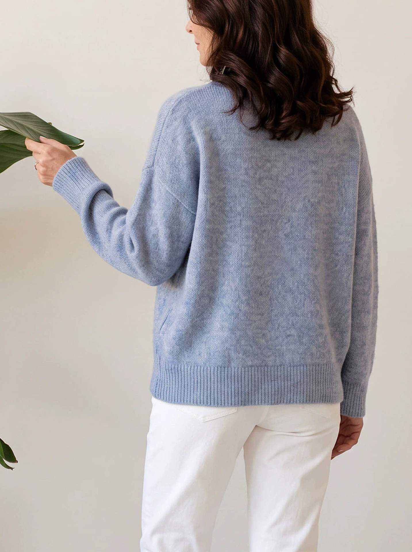 Women's Faux Two-Piece Henley Sweater view 5