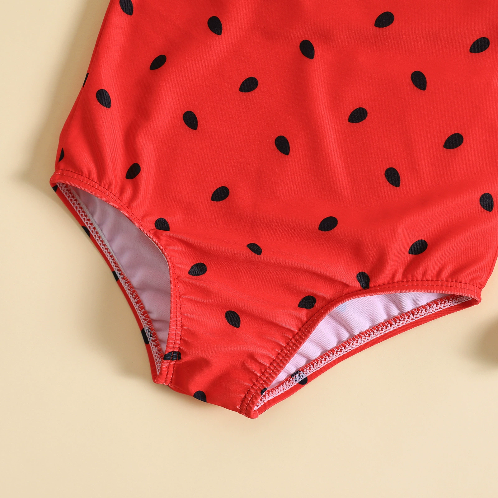 Girls One-Shoulder Ruffle One-Piece Swimsuit view 3