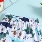 Boys' Drawstring Flat-Leg Swim Trunks view 3