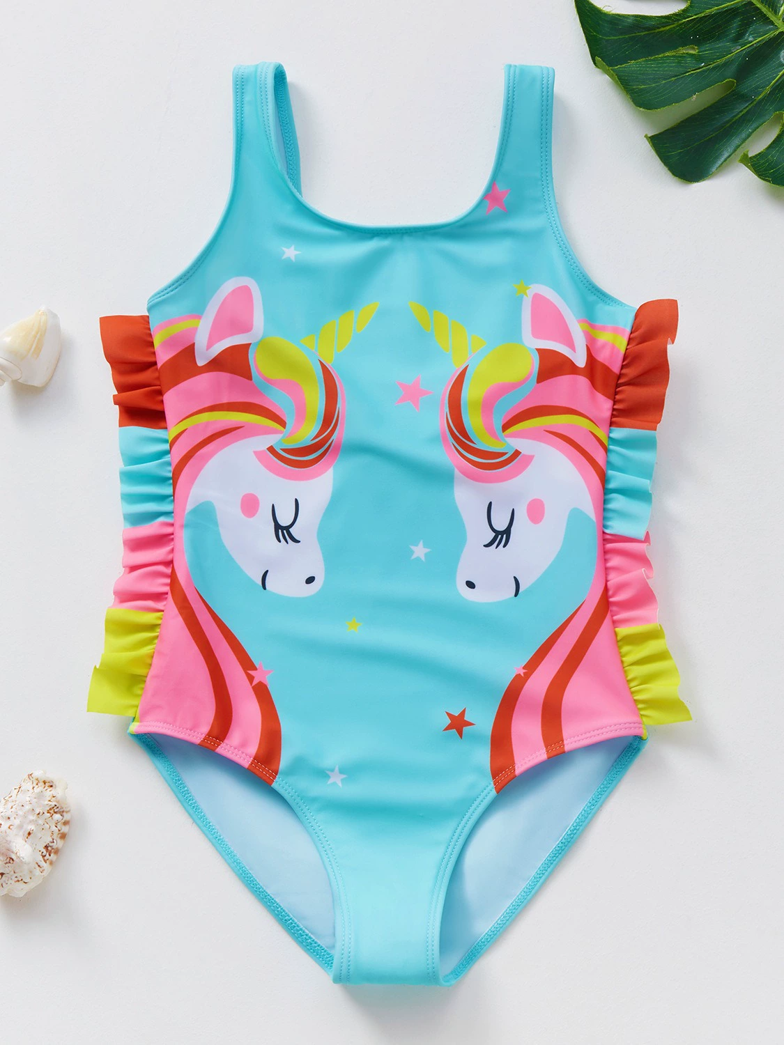 Girls Ruffle One-Piece Swimsuit