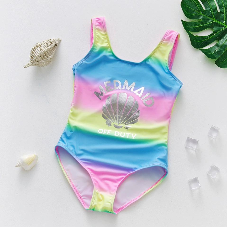 Girls One-Piece Swimsuit with Scoop Back