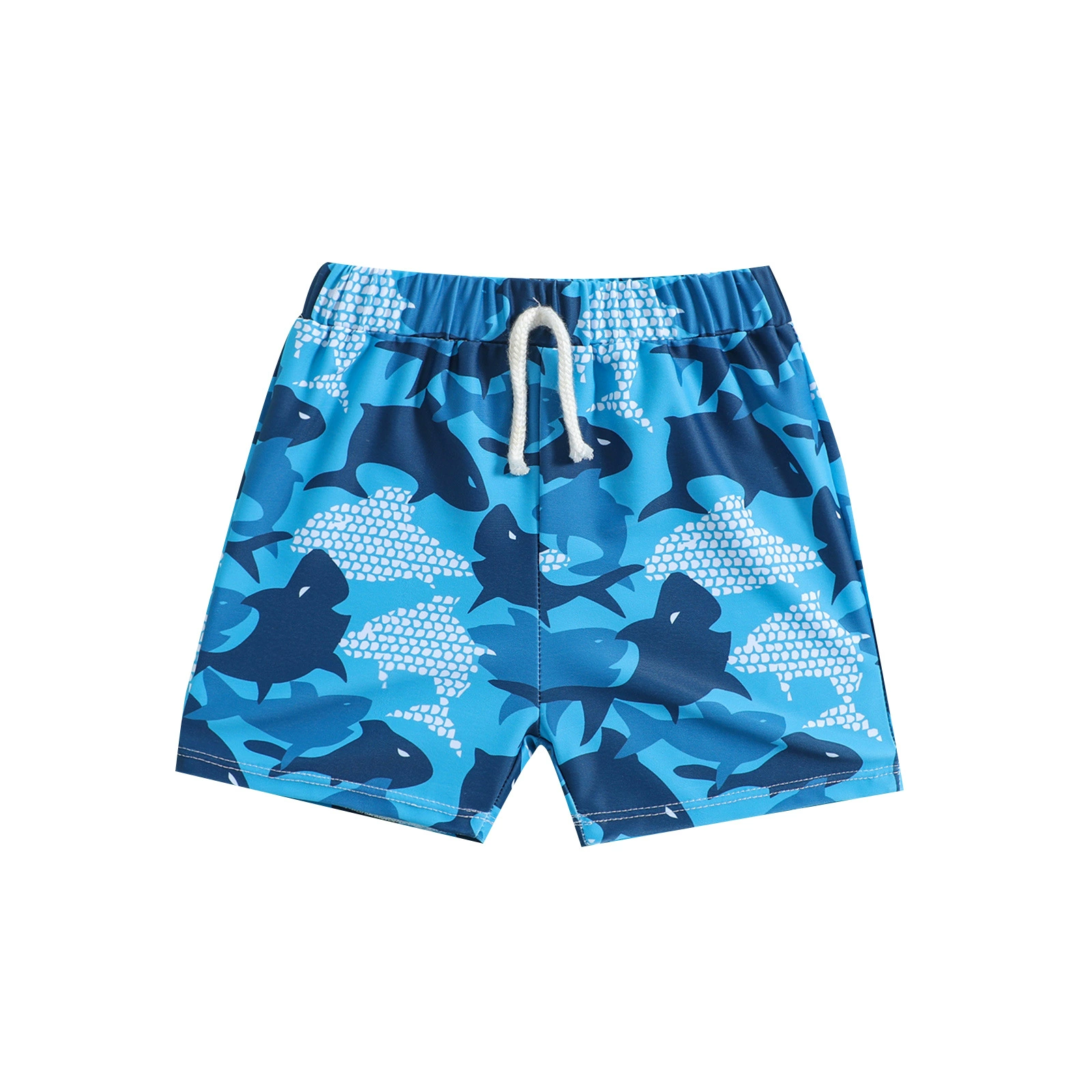 Boys' Boxer Swim Shorts with Drawstring Waist view 5