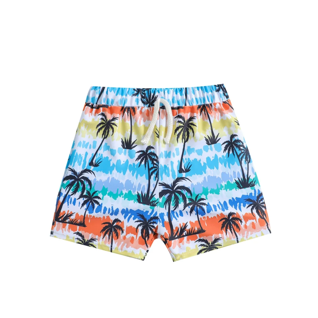 Boys Drawstring Swim Shorts with Elastic Waistband view 5