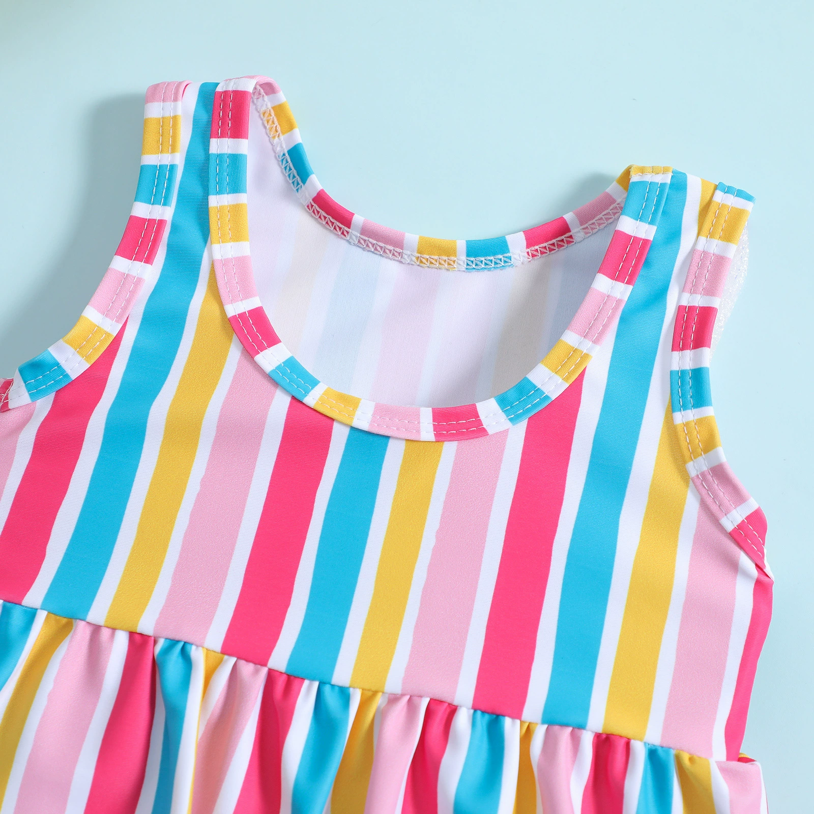 Girls Two-Piece Tankini Swimwear Set view 3