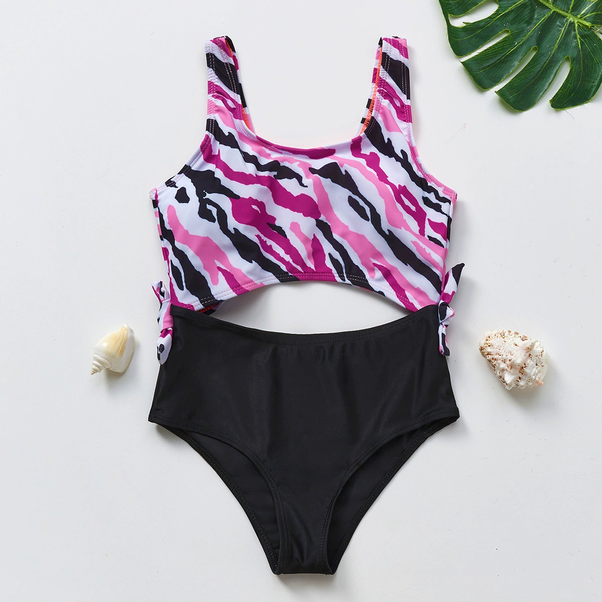 Girls Two-Piece Swimsuit with Padded Top view 6