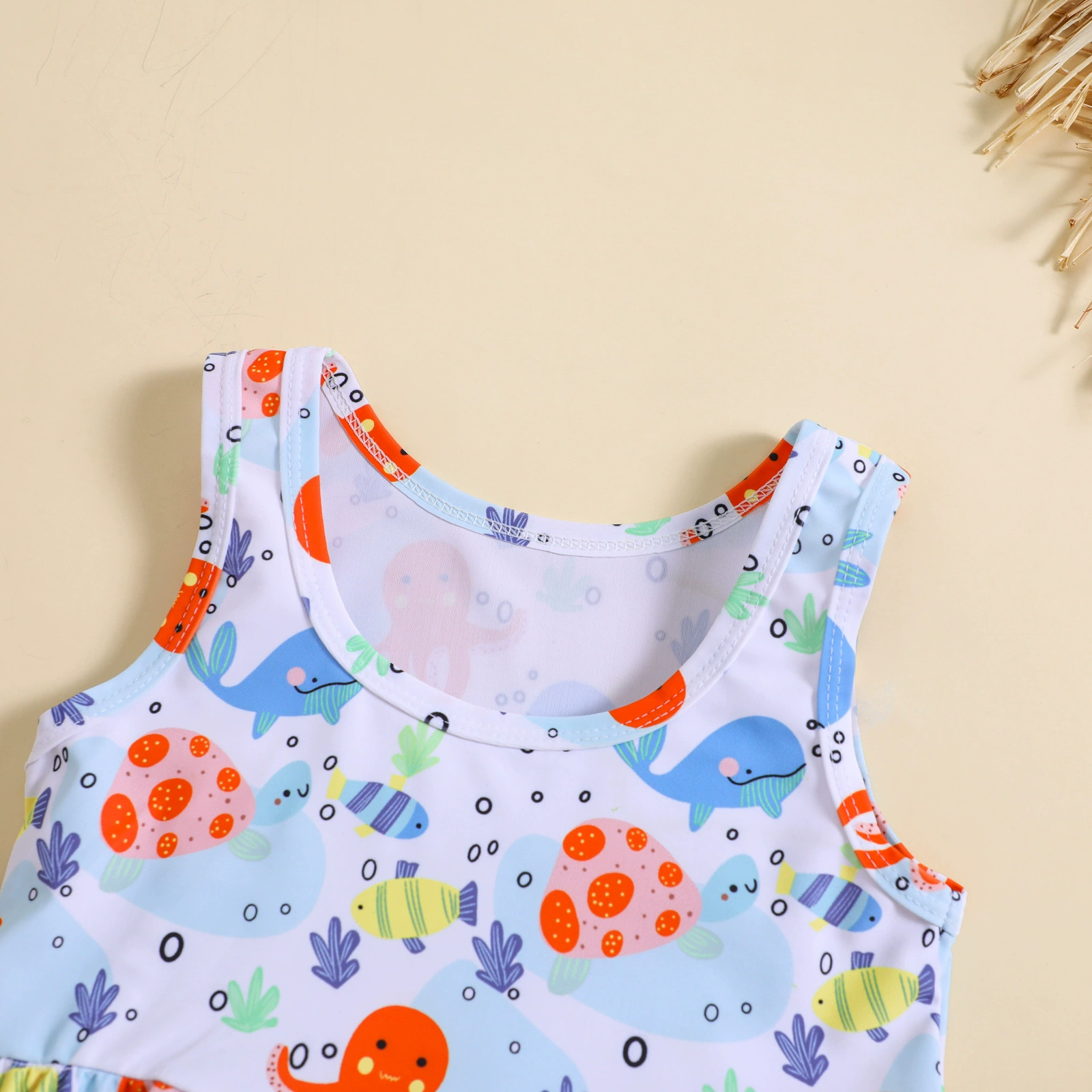 Girls Two-Piece Ruffle Swimsuit Set view 3