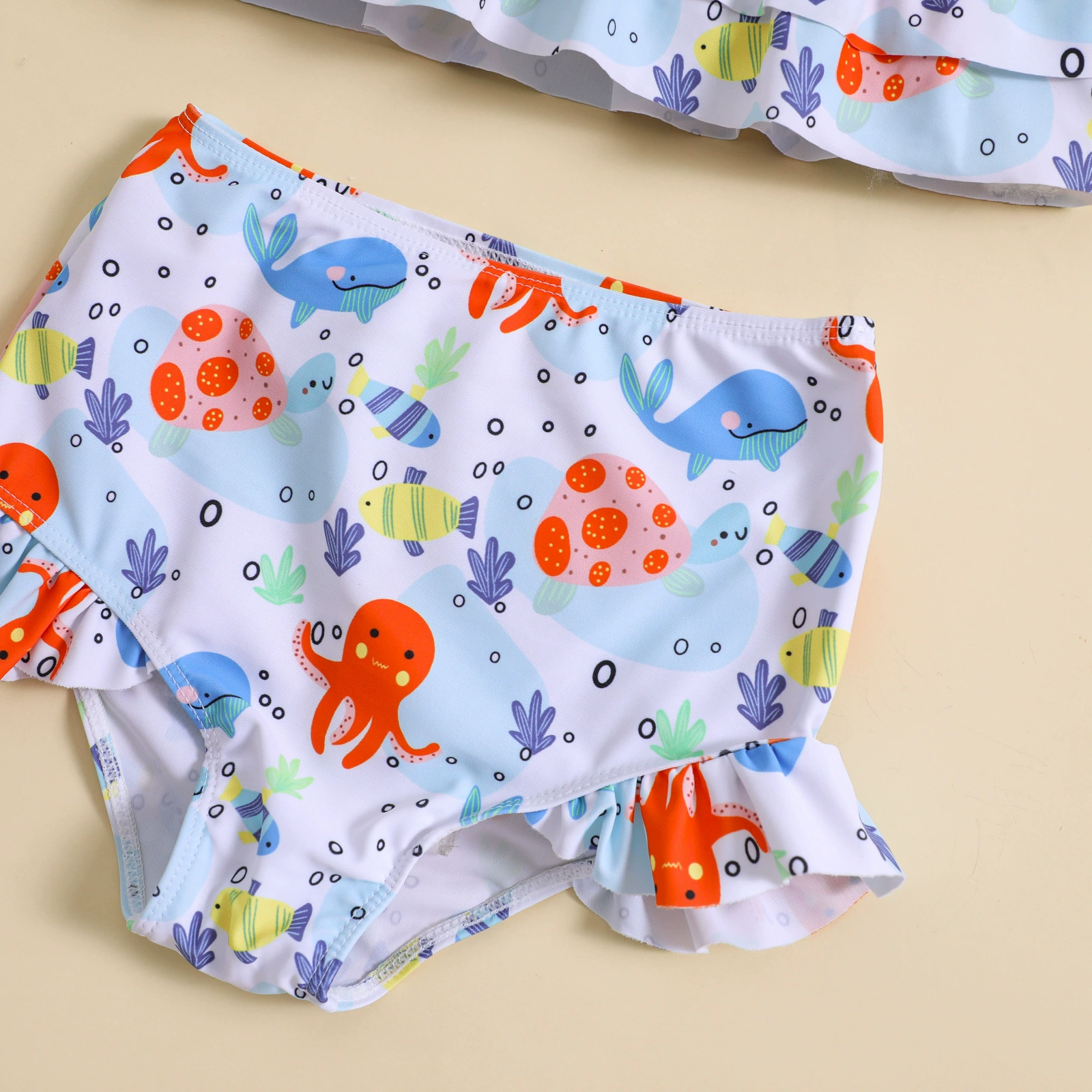 Girls Two-Piece Ruffle Swimsuit Set view 4