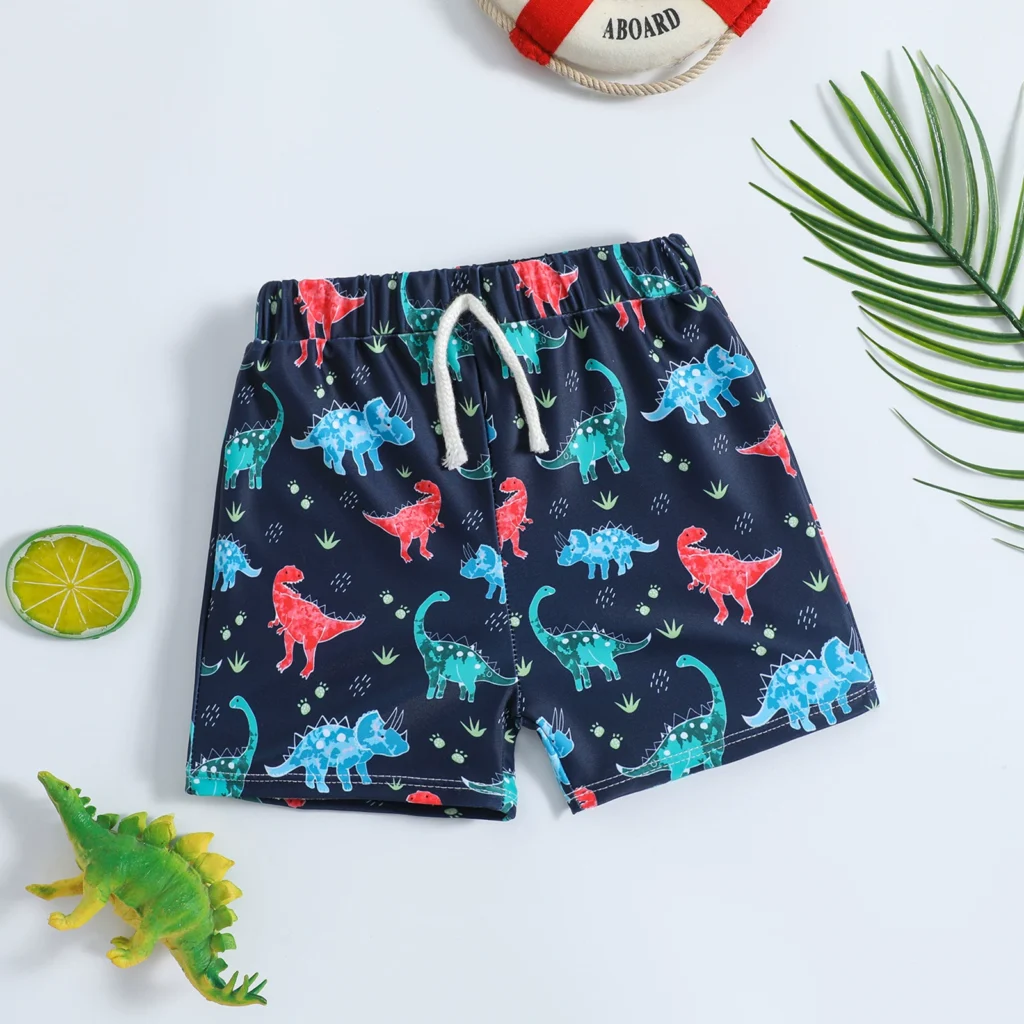 Boys Boxer Swim Shorts with Drawstring