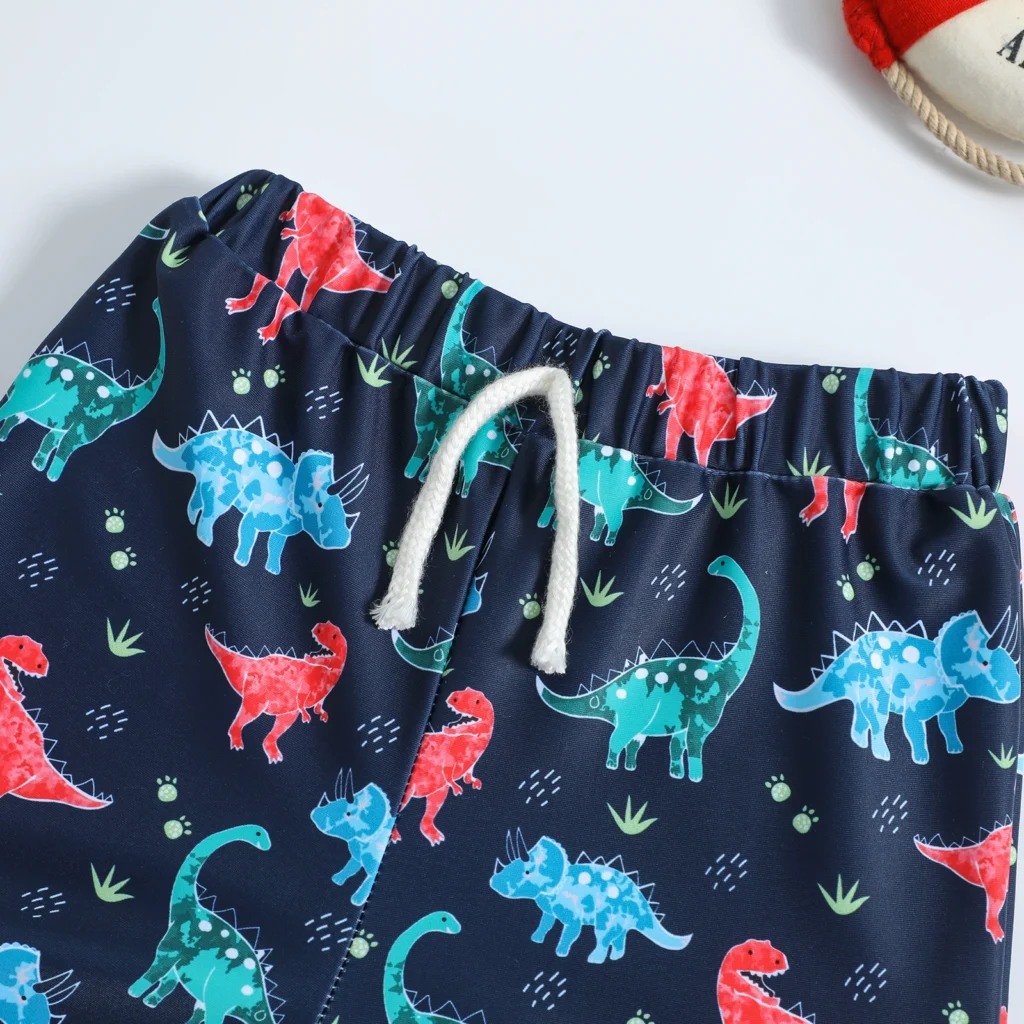 Boys Boxer Swim Shorts with Drawstring view 3