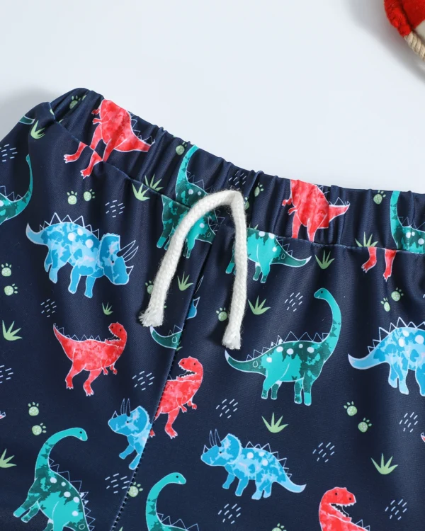 Shorts de baño tipo boxer para niño con cordón ajustable